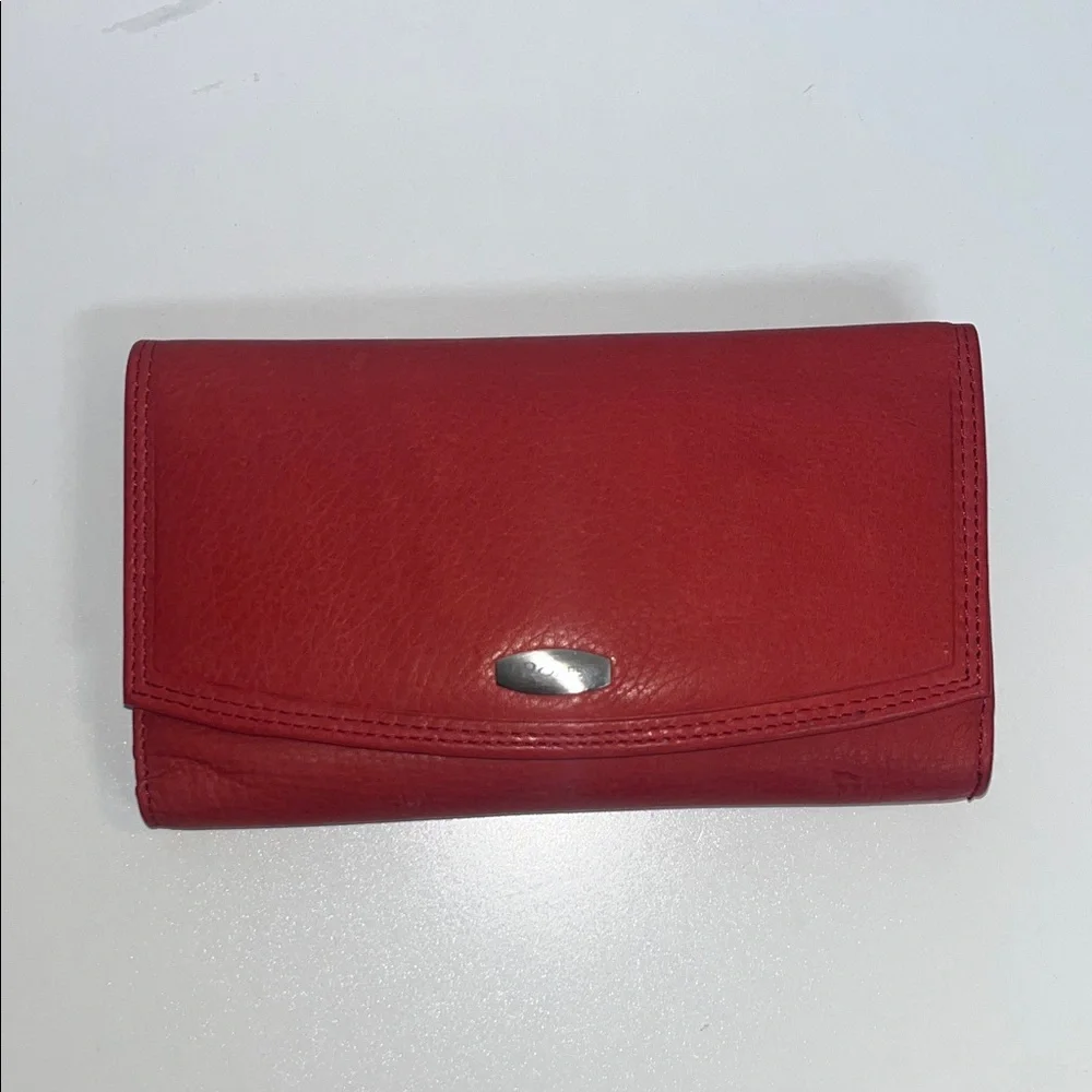 Rolfs Vintage Genuine Red Leather Women's Wallet, 7x4, Classic, Timeless